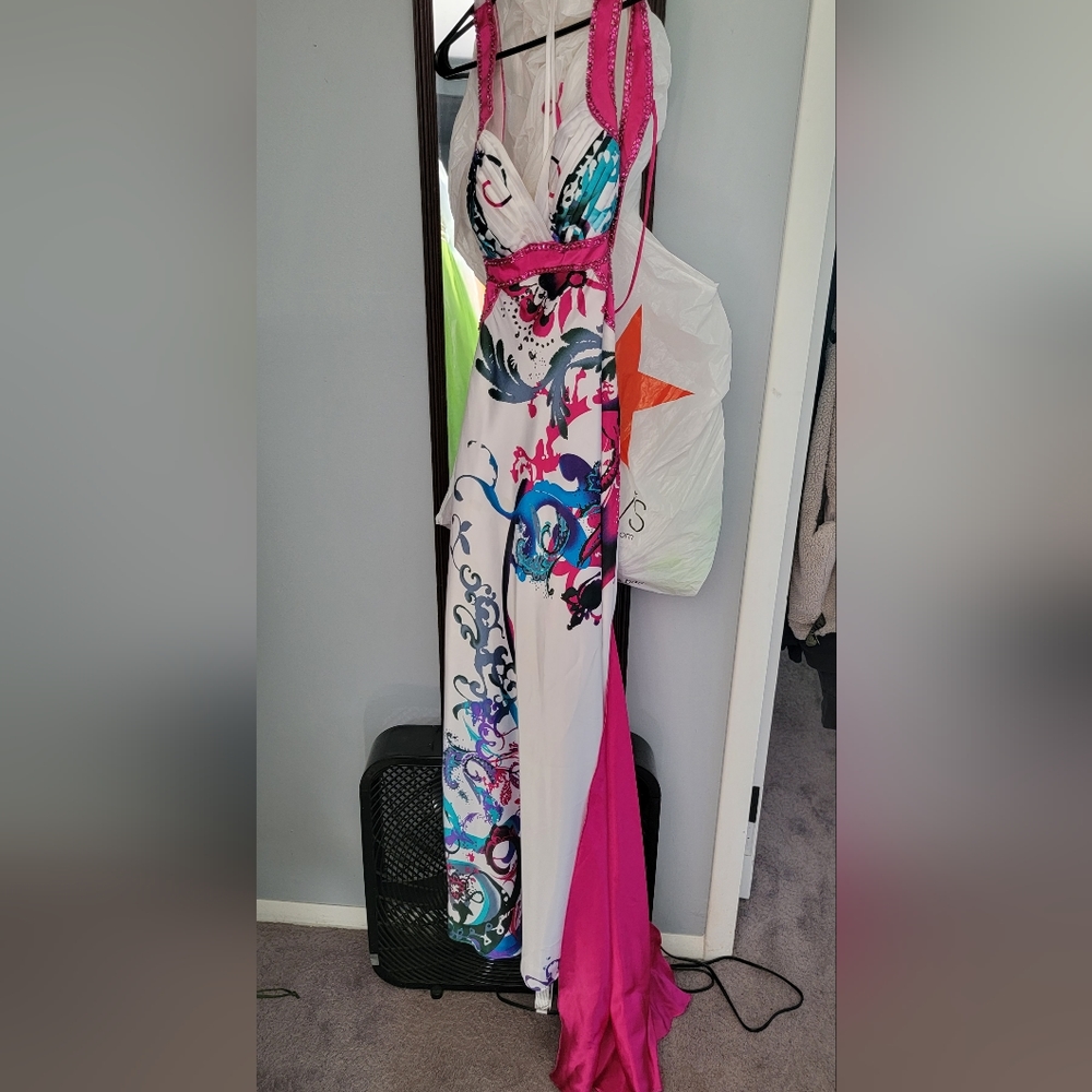 Multi colored prom dress